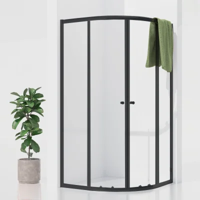 POINT BLACK 80x80 Clear Štvrťkruhová sprchová zástena